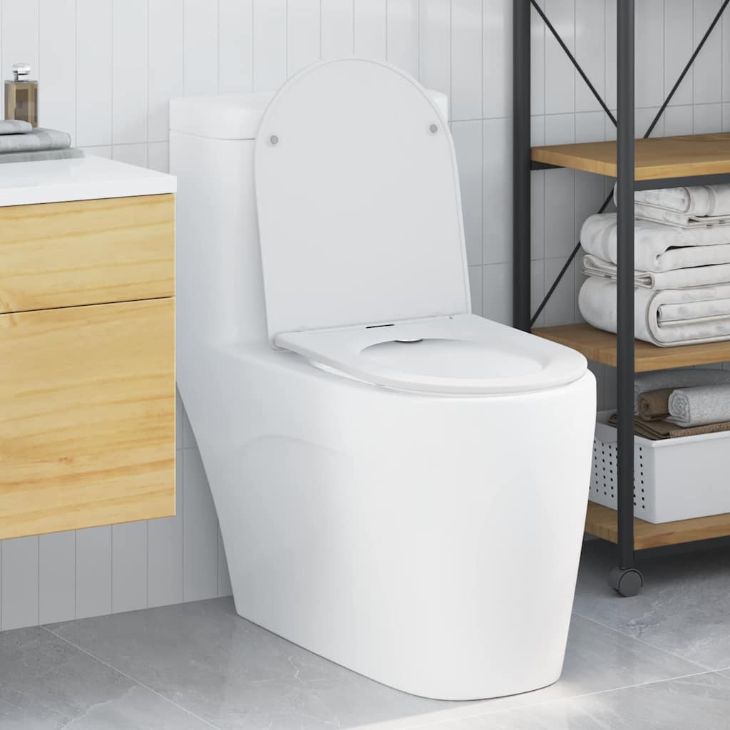 Quick Release Toilet suitable for Seat White 44 x 36.4 x 3.4 cm