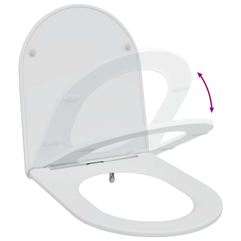 Quick Release Toilet suitable for Seat White 44 x 36.4 x 3.4 cm