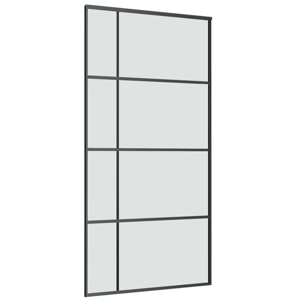 Sliding Door with Hardware Set 102,5x205 cm ESG Glass&Aluminium