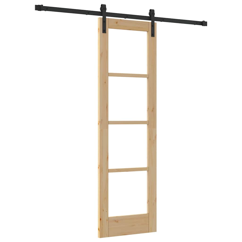 Sliding Door ORKDAL Brown 61 x 198.5 cm Solid Pine wood