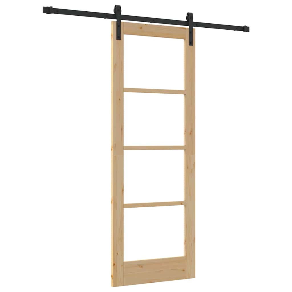 Sliding Door ORKDAL Brown 73.5 x 198.5 cm Solid Pine wood