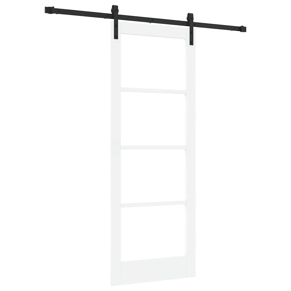 Sliding Door ORKDAL White 78 x 202 cm Solid Pine wood