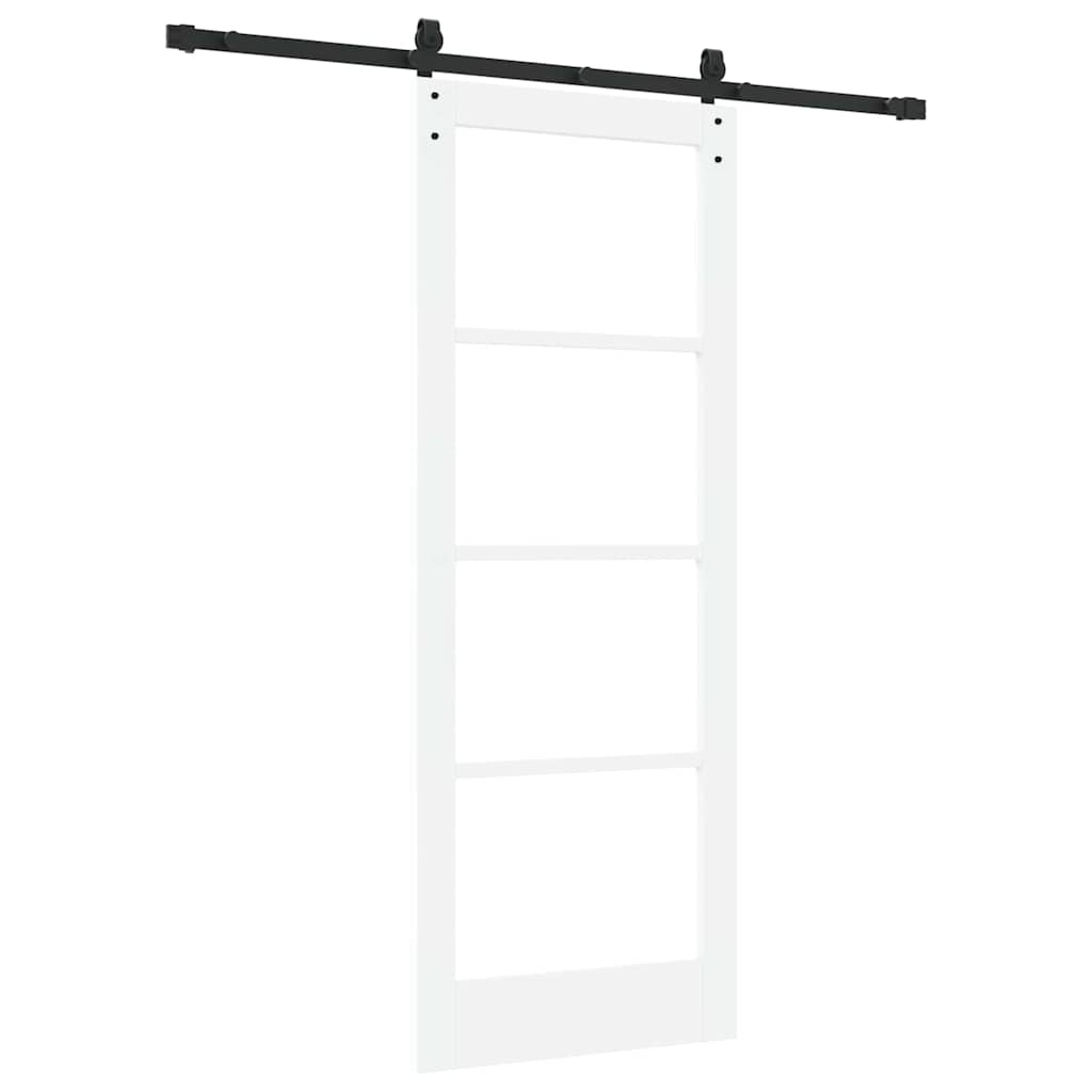 Sliding Door ORKDAL White 78 x 202 cm Solid Pine wood