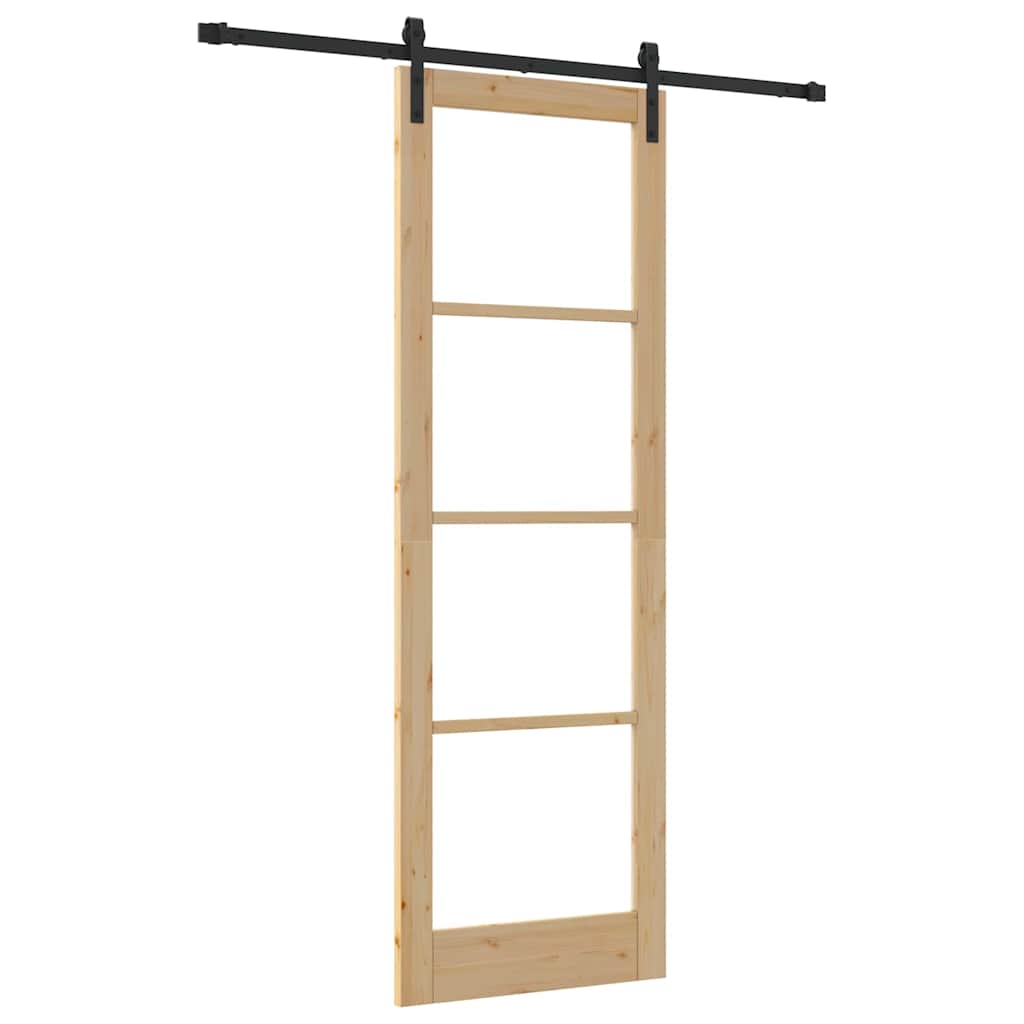 Sliding Door ORKDAL Brown 78 x 232 cm Solid Pine wood