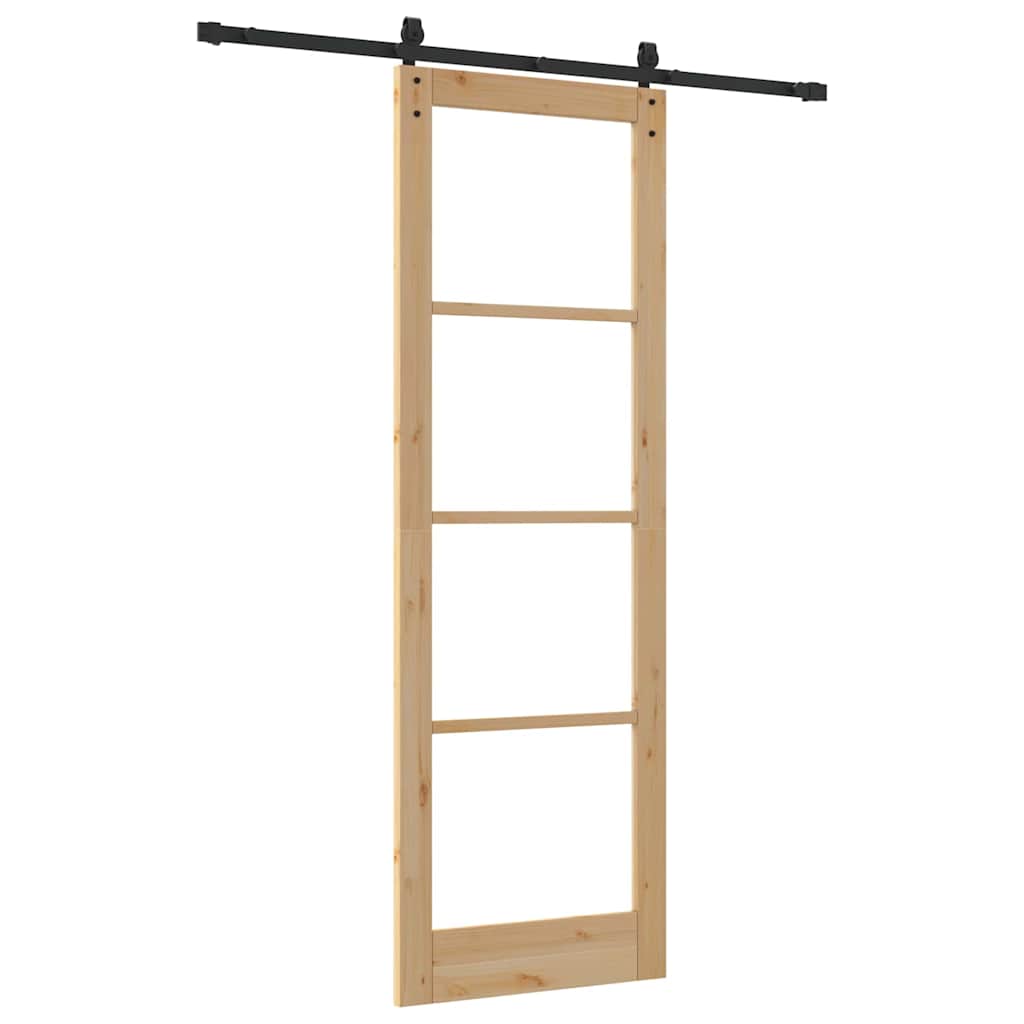 Sliding Door ORKDAL Brown 78 x 232 cm Solid Pine wood