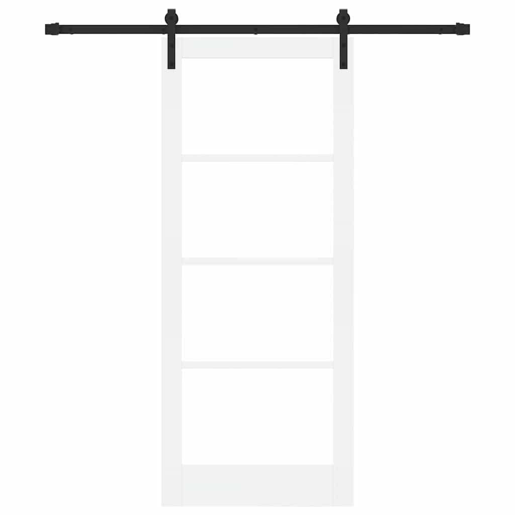 Sliding Door ORKDAL White 83 x 202 cm Solid Pine wood