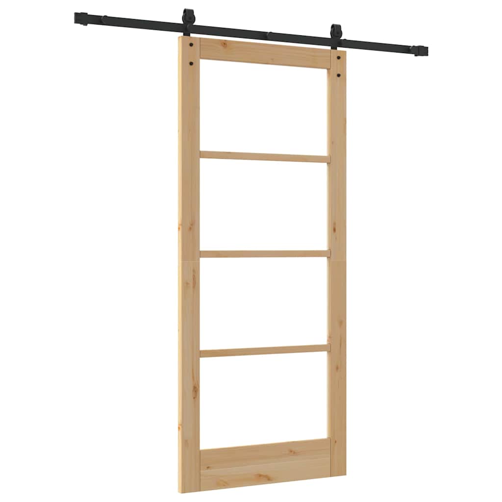 Sliding Door ORKDAL Brown 86 x 198.5 cm Solid Pine wood
