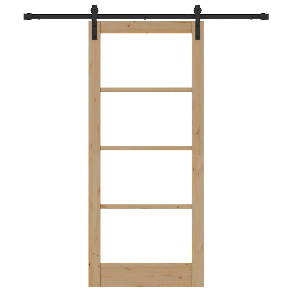 Sliding Door ORKDAL Brown 86 x 198.5 cm Solid Pine wood