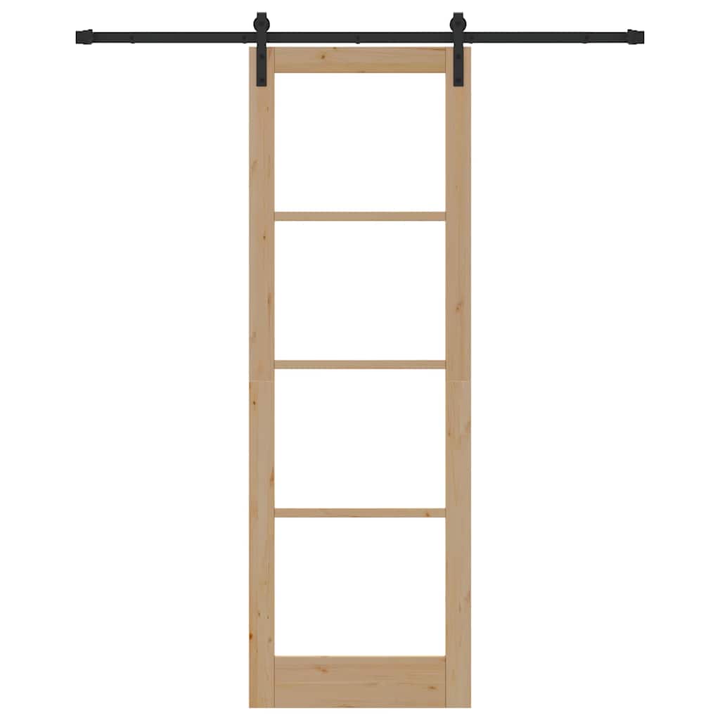 Sliding Door ORKDAL Brown 78 x 232 cm Solid Pine wood