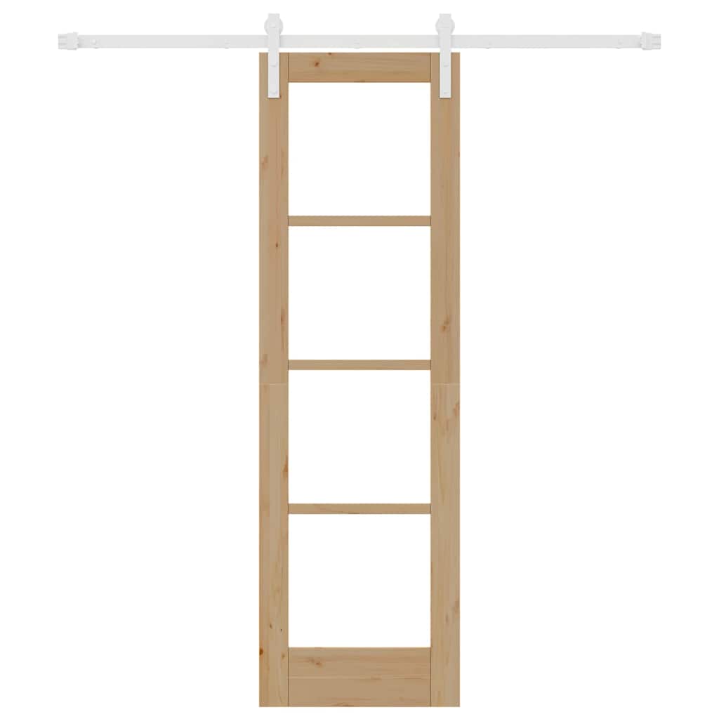 Sliding Door ORKDAL Brown 61 x 198.5 cm Solid Pine wood
