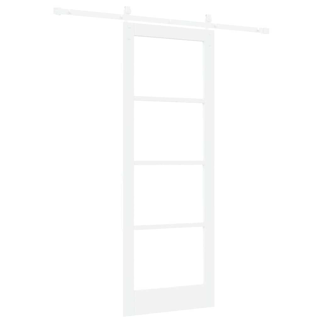 Sliding Door ORKDAL White 78 x 211 cm Solid Pine wood