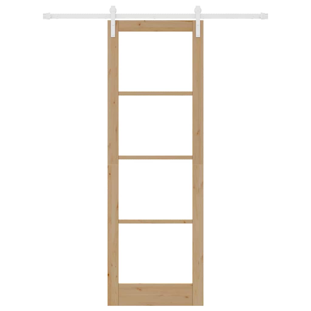Sliding Door ORKDAL Brown 78 x 232 cm Solid Pine wood