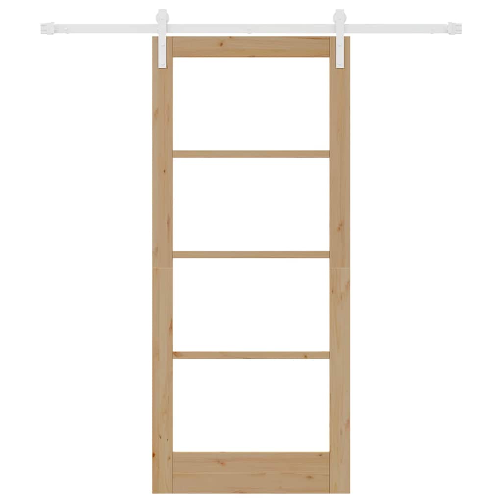 Sliding Door ORKDAL Brown 86 x 198.5 cm Solid Pine wood