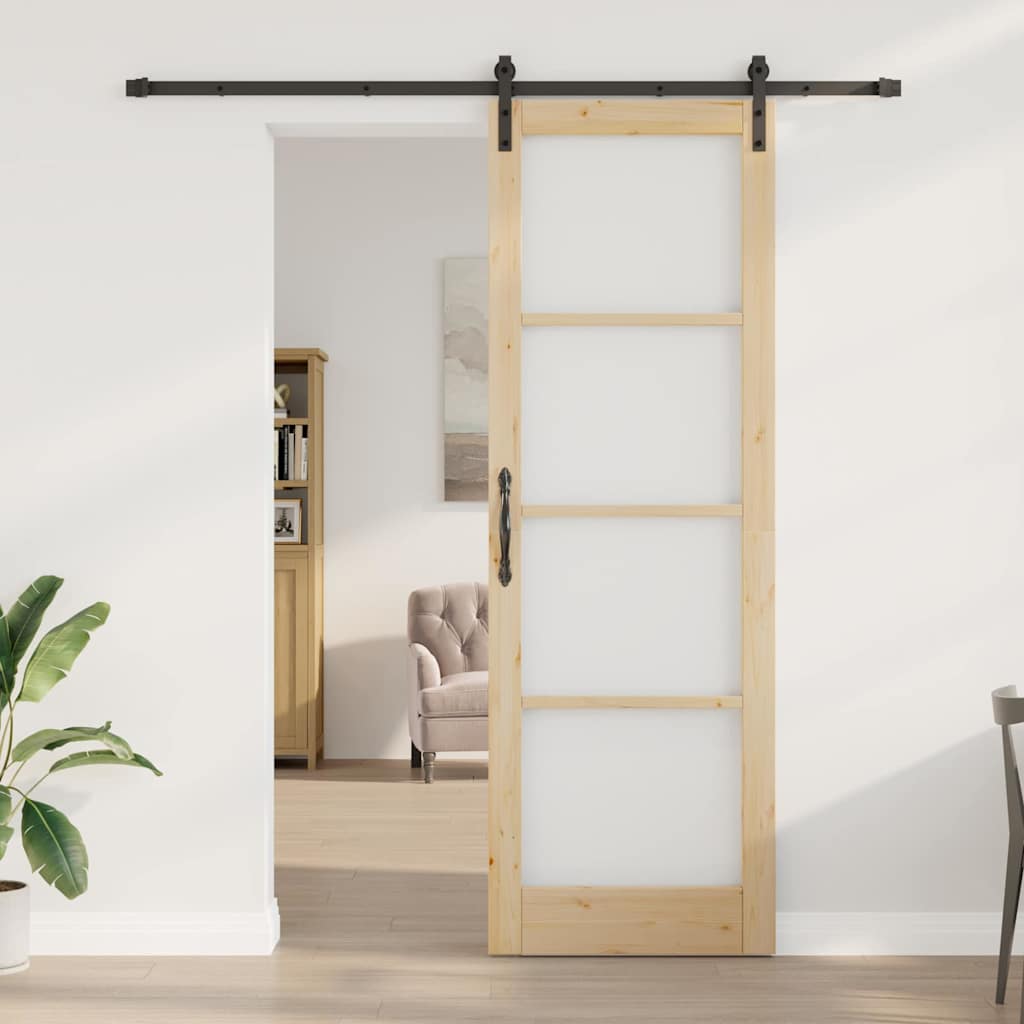 Sliding Door Other ORKDAL Brown 78 x 232 cm Wood and metal