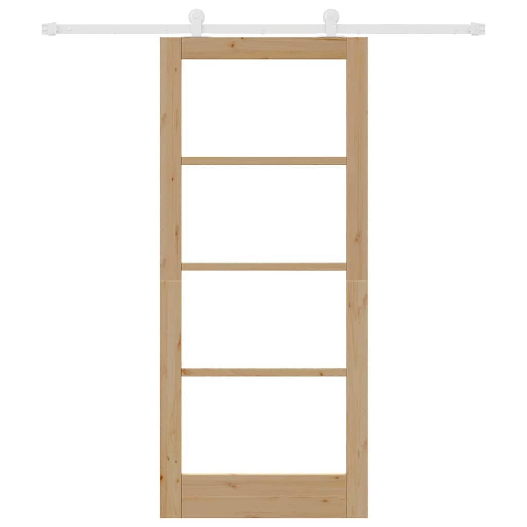 Sliding Door Manual ORKDAL Brown 86 x 198.5 cm Wood and metal