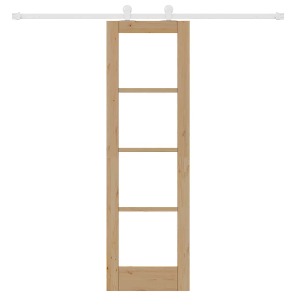 Sliding Door Manual ORKDAL Brown 61 x 198.5 cm Wood and metal
