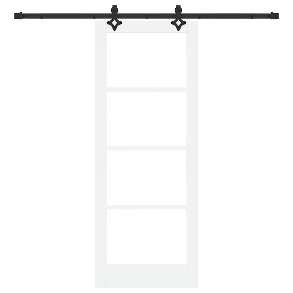 Sliding Door Manual ORKDAL White 78 x 202 cm Wood and metal