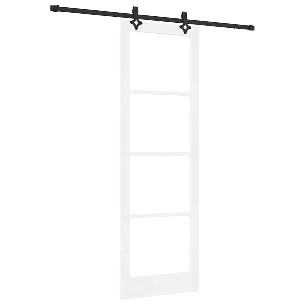 Sliding Door Manual ORKDAL White 78 x 232 cm Wood and metal