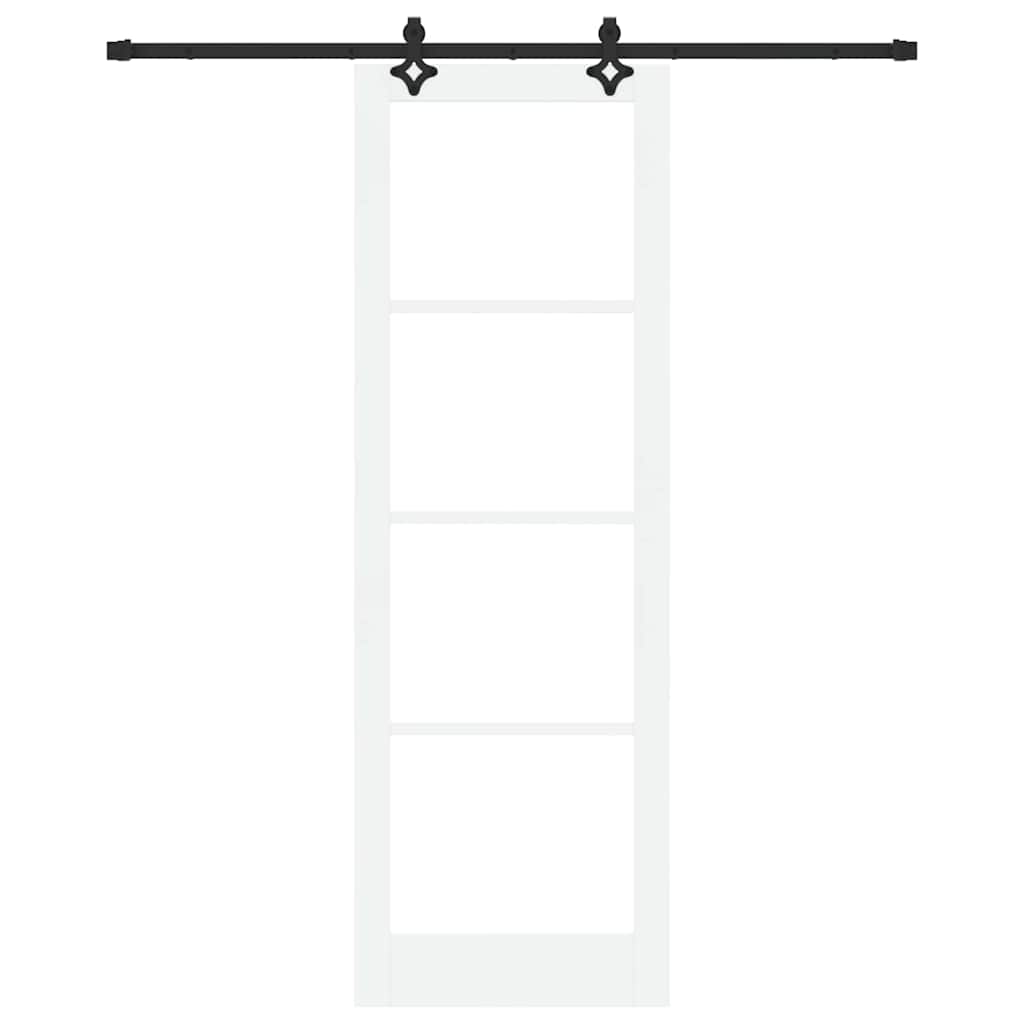 Sliding Door Manual ORKDAL White 78 x 232 cm Wood and metal