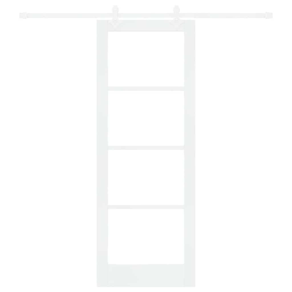 Sliding Door Manual White 78 x 211 cm Wood and metal
