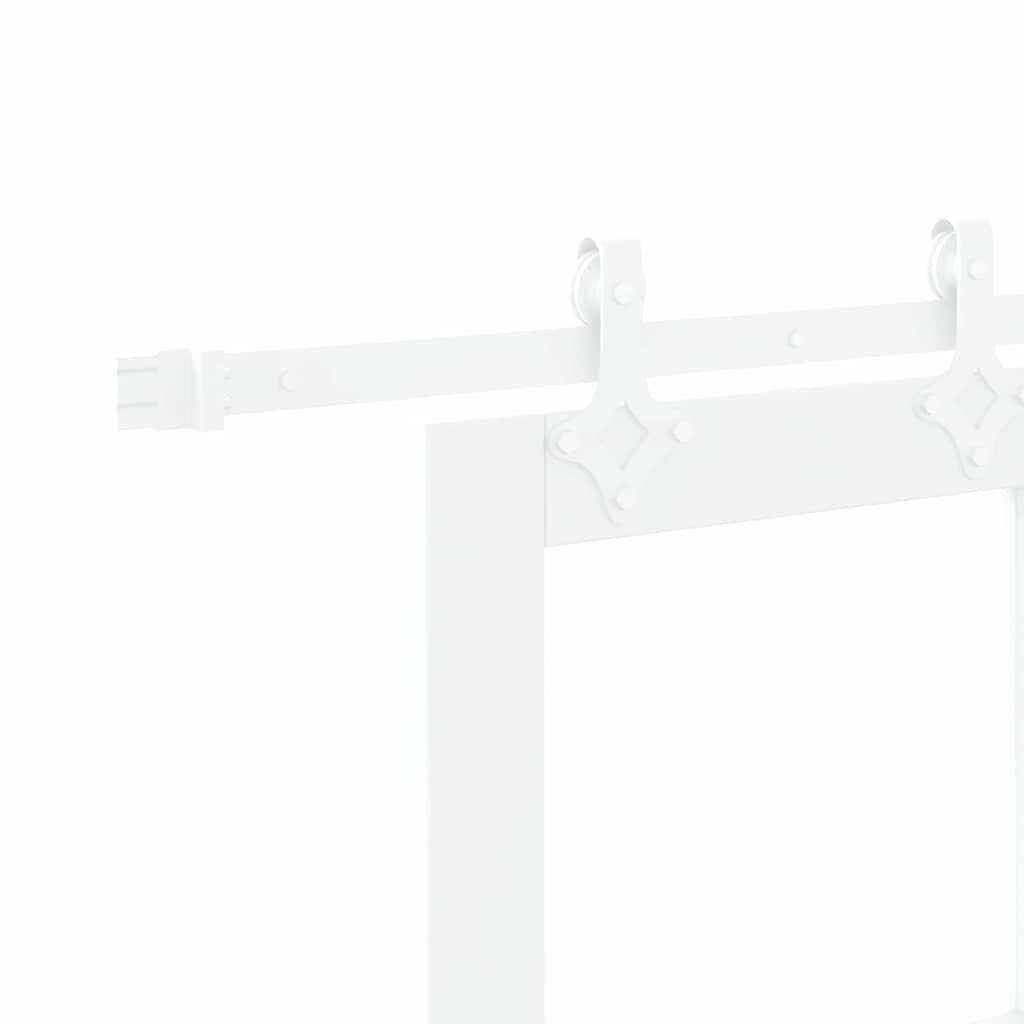 Sliding Door Manual White 78 x 232 cm Wood and metal