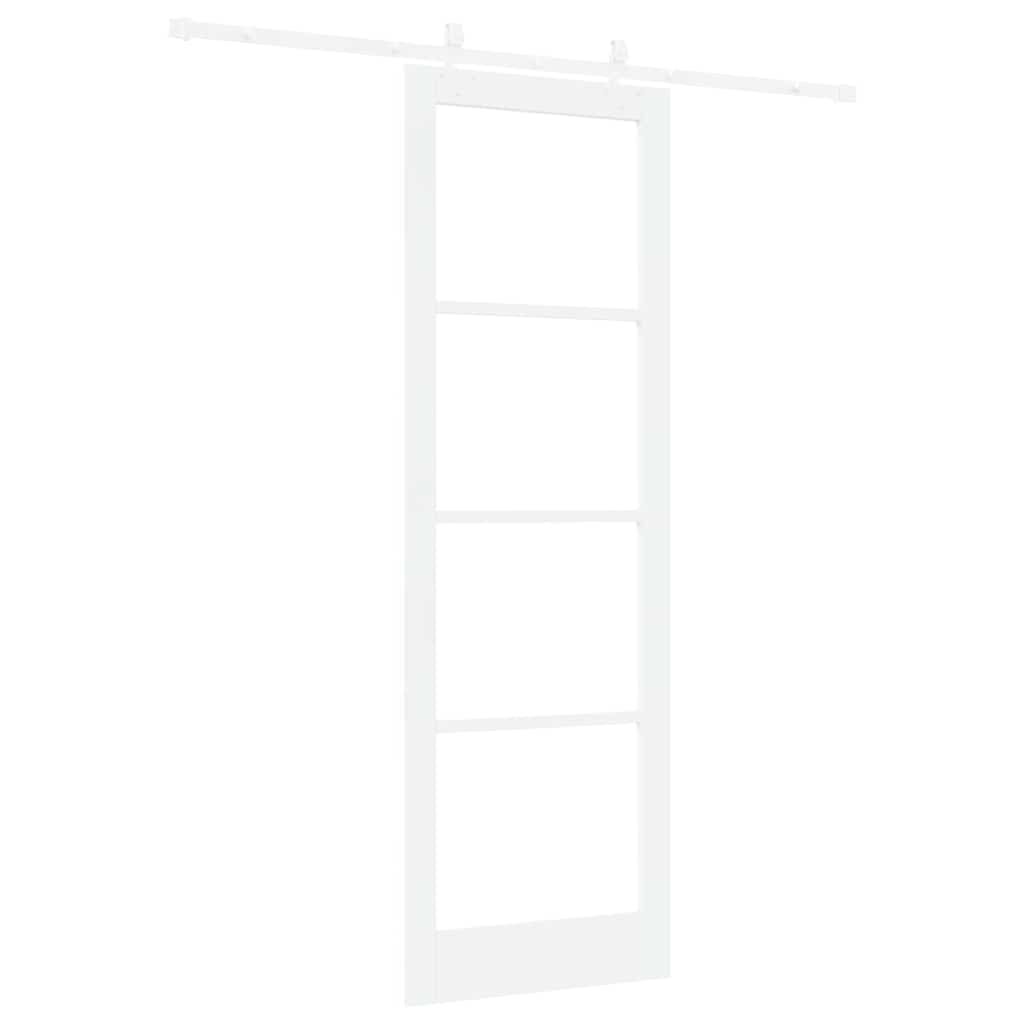 Sliding Door Manual White 78 x 232 cm Wood and metal