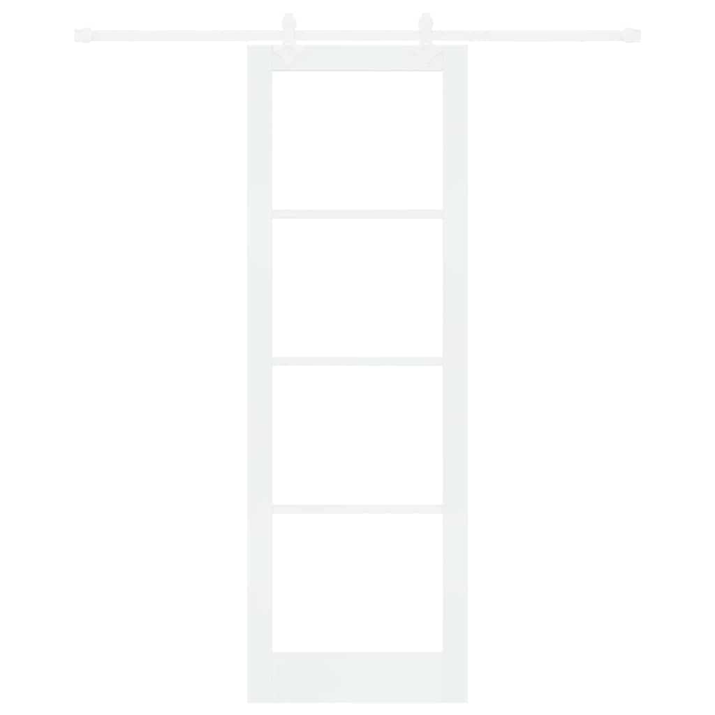 Sliding Door Manual White 78 x 232 cm Wood and metal