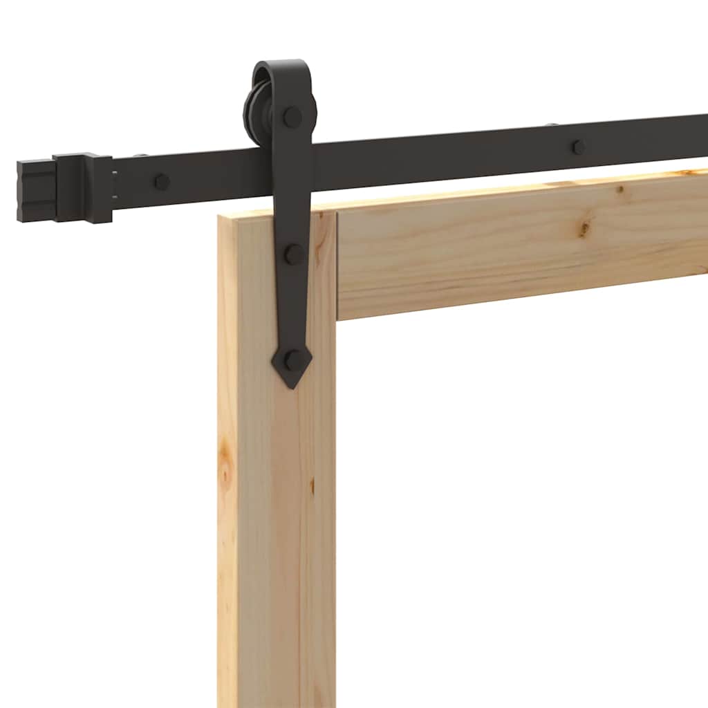 Sliding Door Manual Brown 73.5 x 198.5 cm Wood and metal