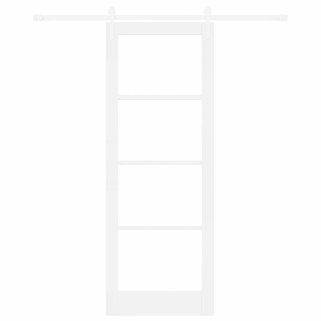 Sliding Door Manual White 78 x 211 cm Wood and metal