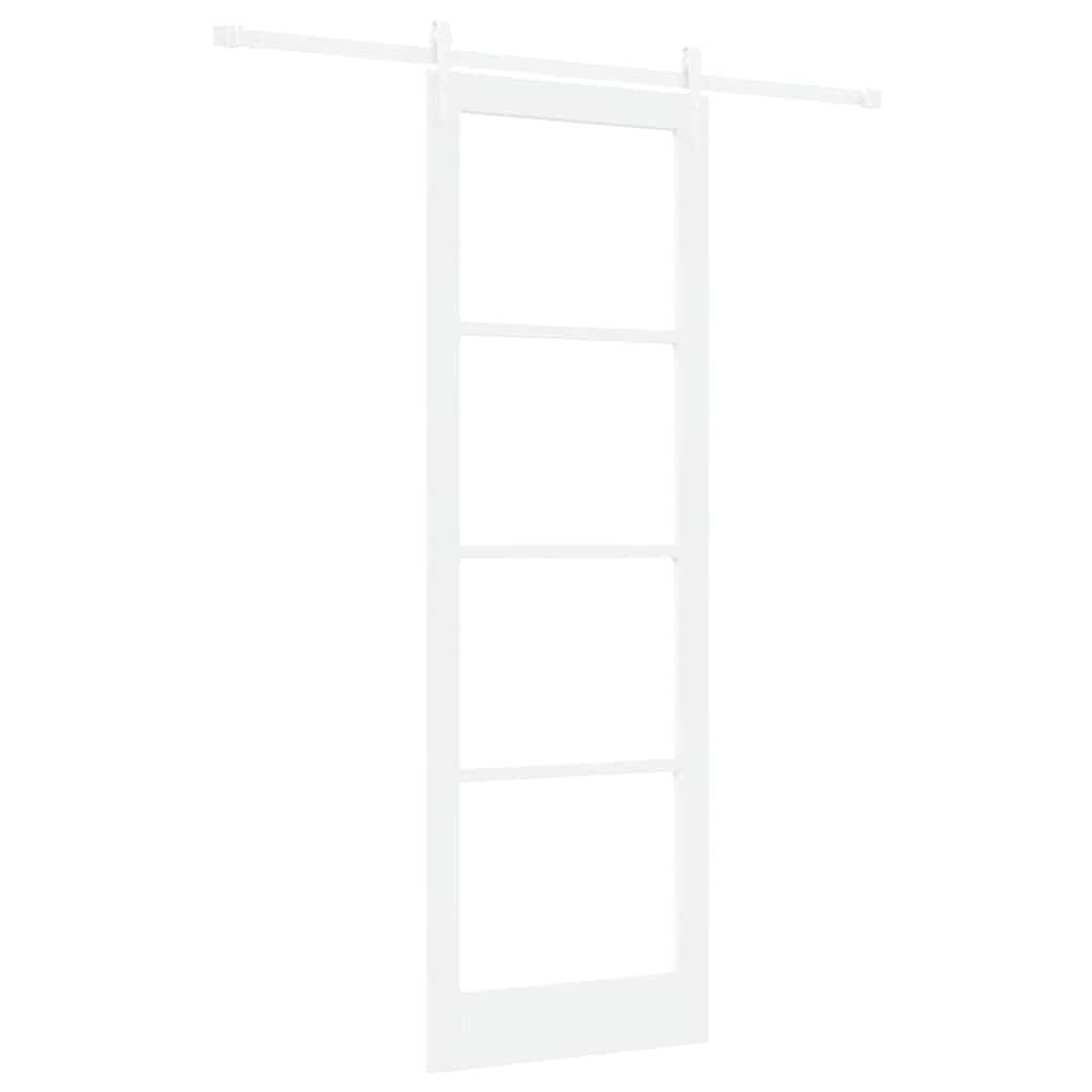 Sliding Door Manual White 78 x 232 cm Wood and metal