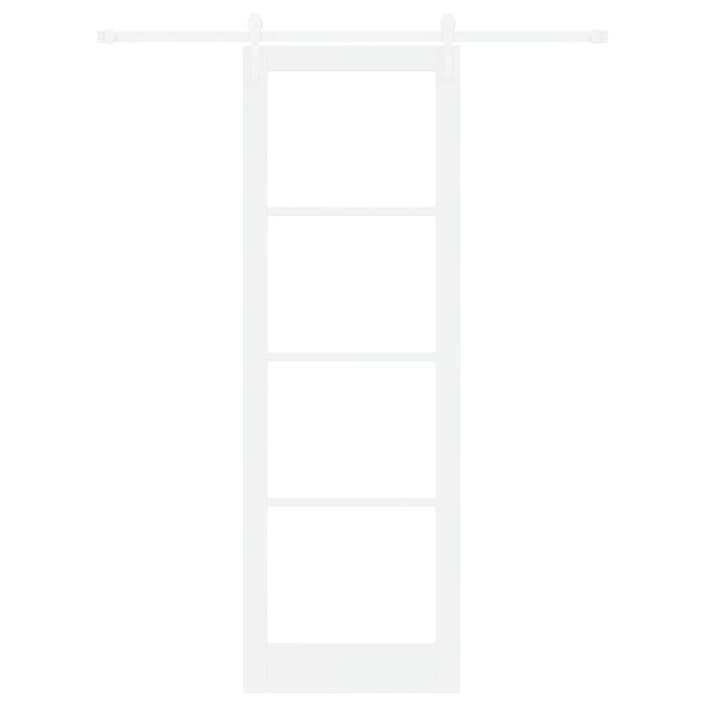 Sliding Door Manual White 78 x 232 cm Wood and metal