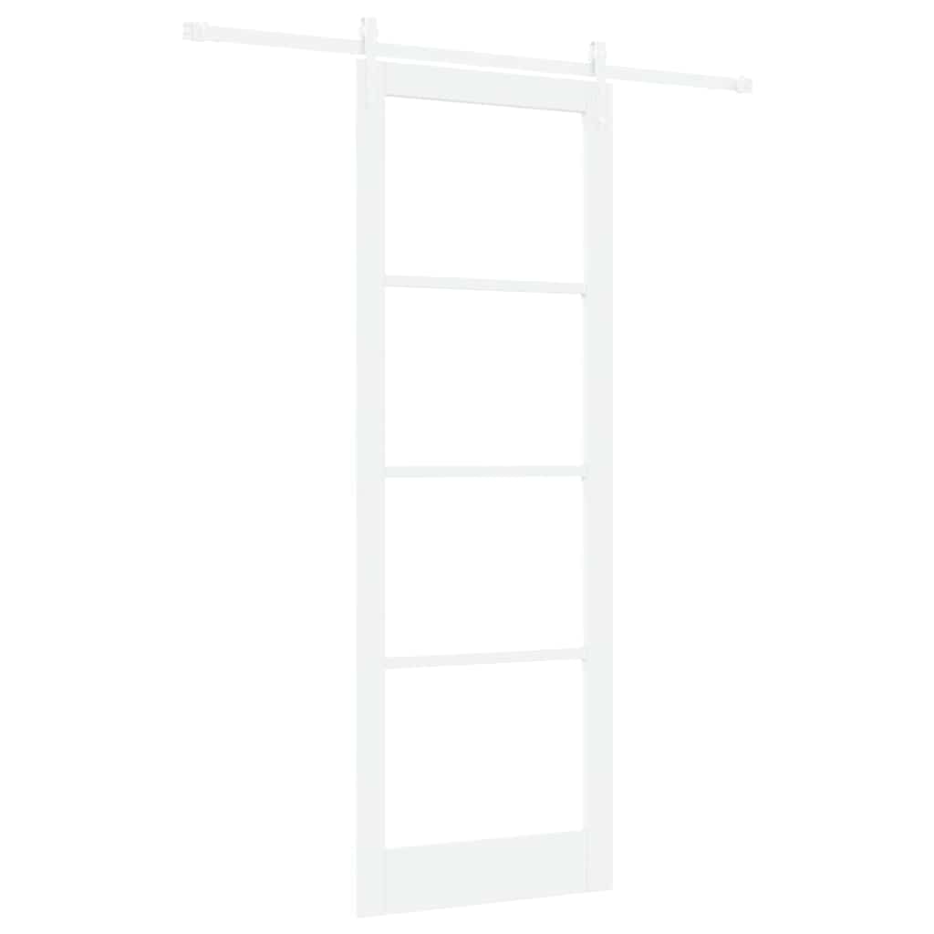 Sliding Door Manual White 83 x 232 cm Wood and metal