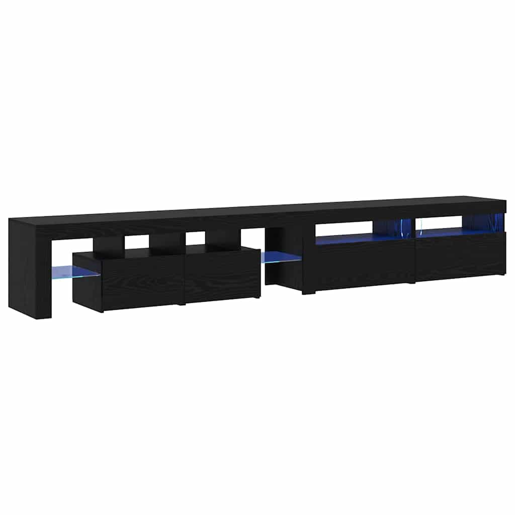 TV Cabinets 3 pcs Black oak 260 x 36.5 x 40 cm Engineered wood