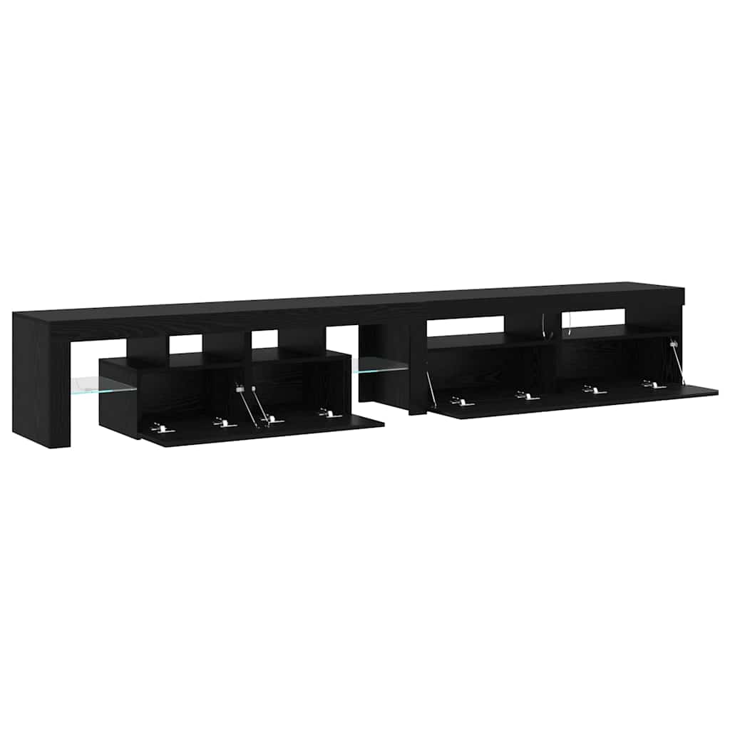 TV Cabinets 3 pcs Black oak 260 x 36.5 x 40 cm Engineered wood
