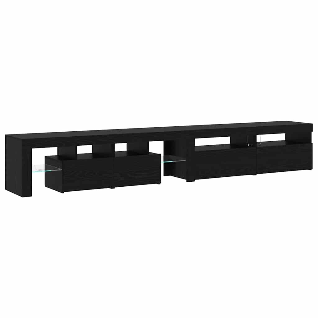 TV Cabinets 3 pcs Black oak 260 x 36.5 x 40 cm Engineered wood