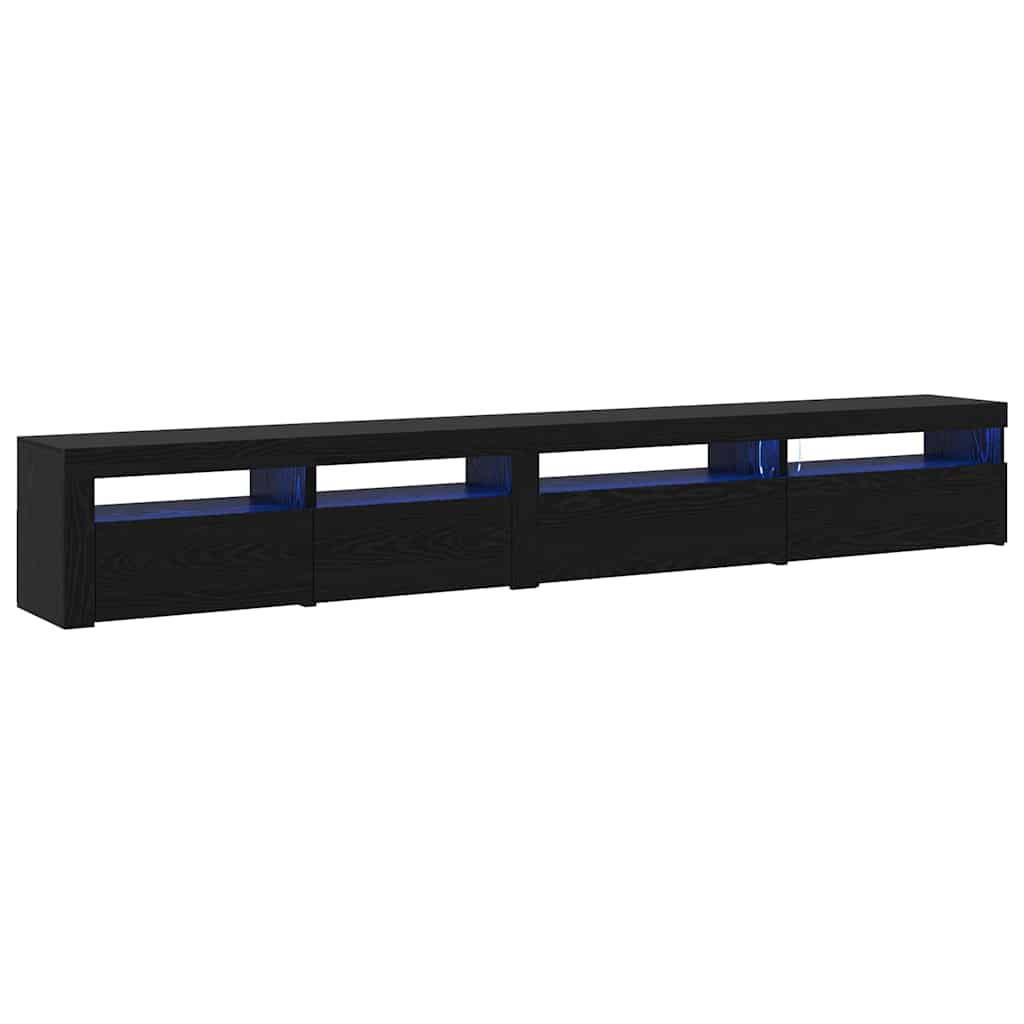 TV Cabinet Set 3 pcs Black oak 270 x 35 x 40 cm Engineered wood