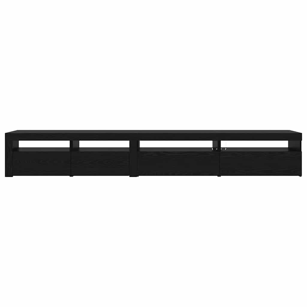 TV Cabinet Set 3 pcs Black oak 270 x 35 x 40 cm Engineered wood