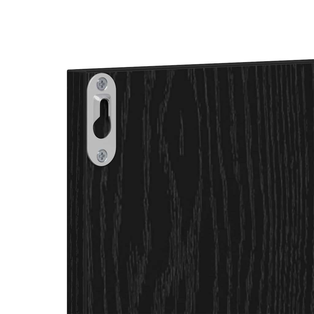 Hallway Furniture Set 6 pcs Black oak 80 x 31 x 40 cm