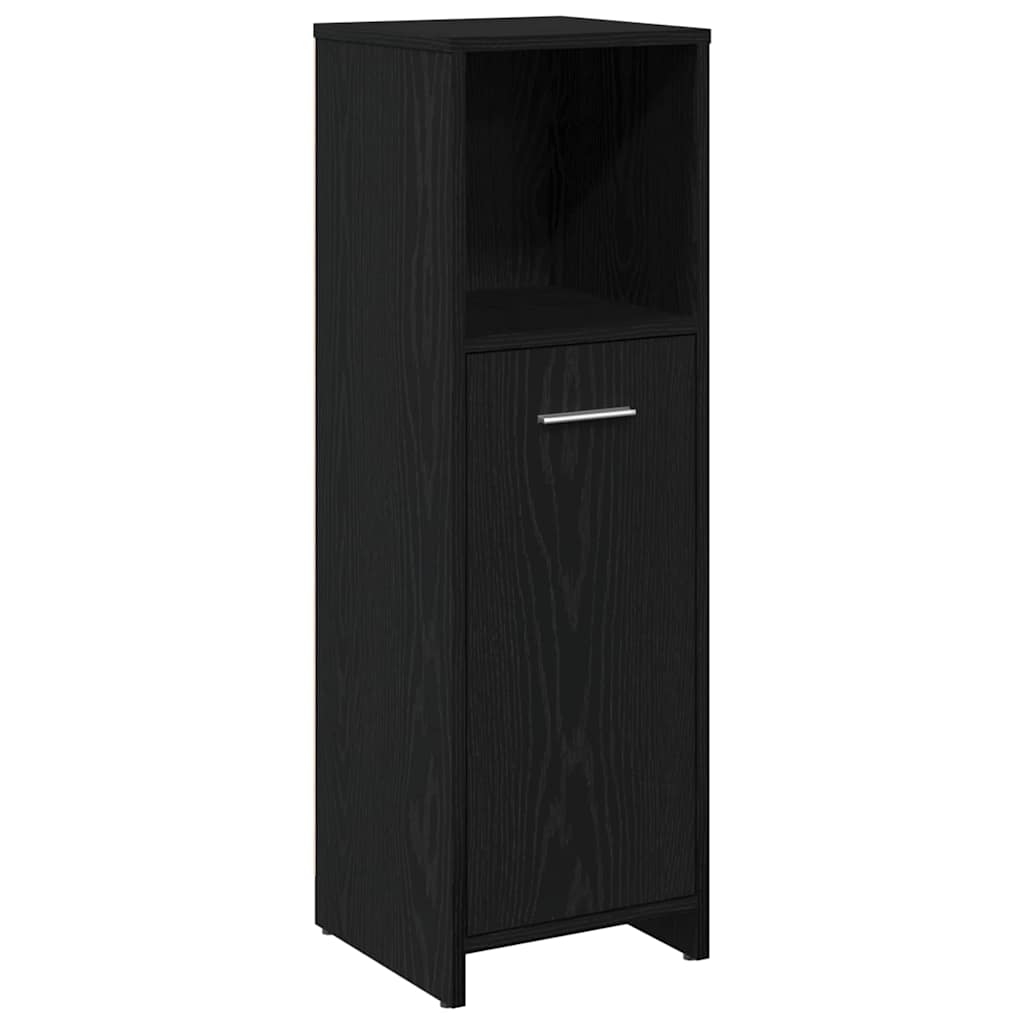 Bathroom Furniture Set 4 pcs Black Oak 30 x 30 x 183.5 cm