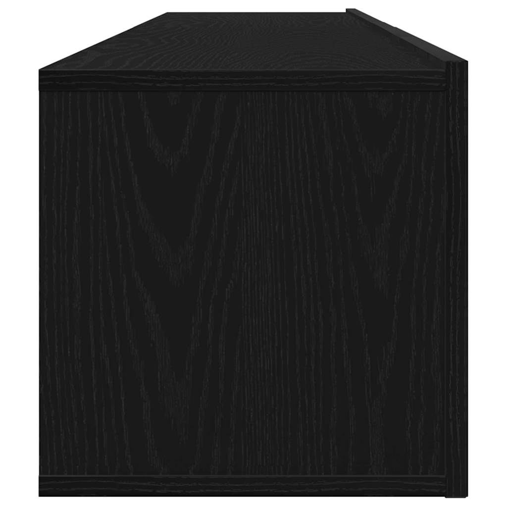 TV Cabinet Set 2 pcs Black oak 100 x 30 x 30 cm Engineered wood