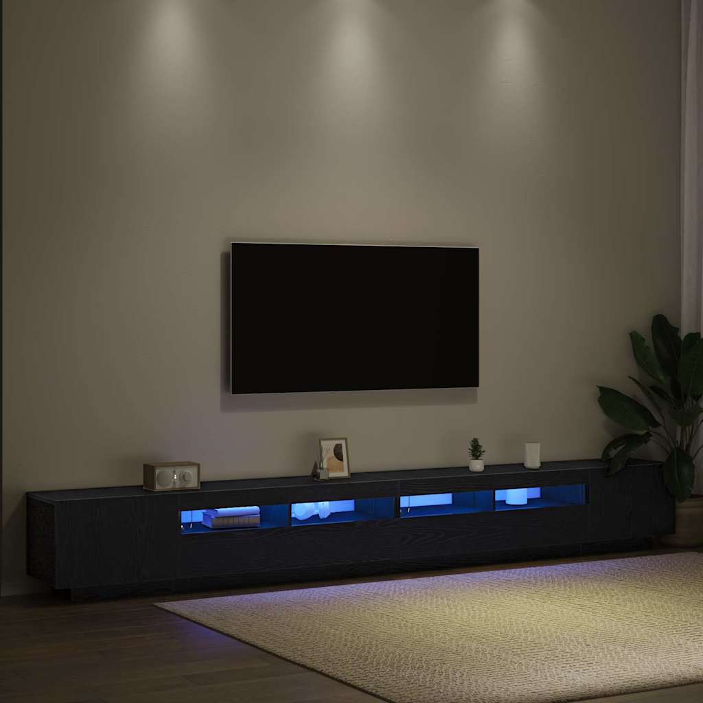 TV Cabinet 3 pcs Black 300 x 35 x 40 cm Engineered wood