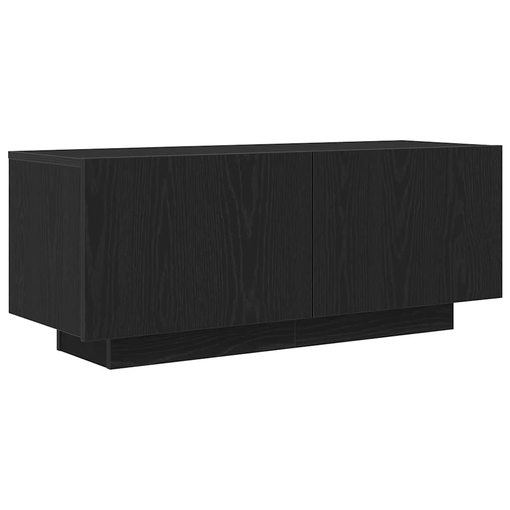 TV Cabinet Black oak 100 x 35 x 40 cm Engineered wood