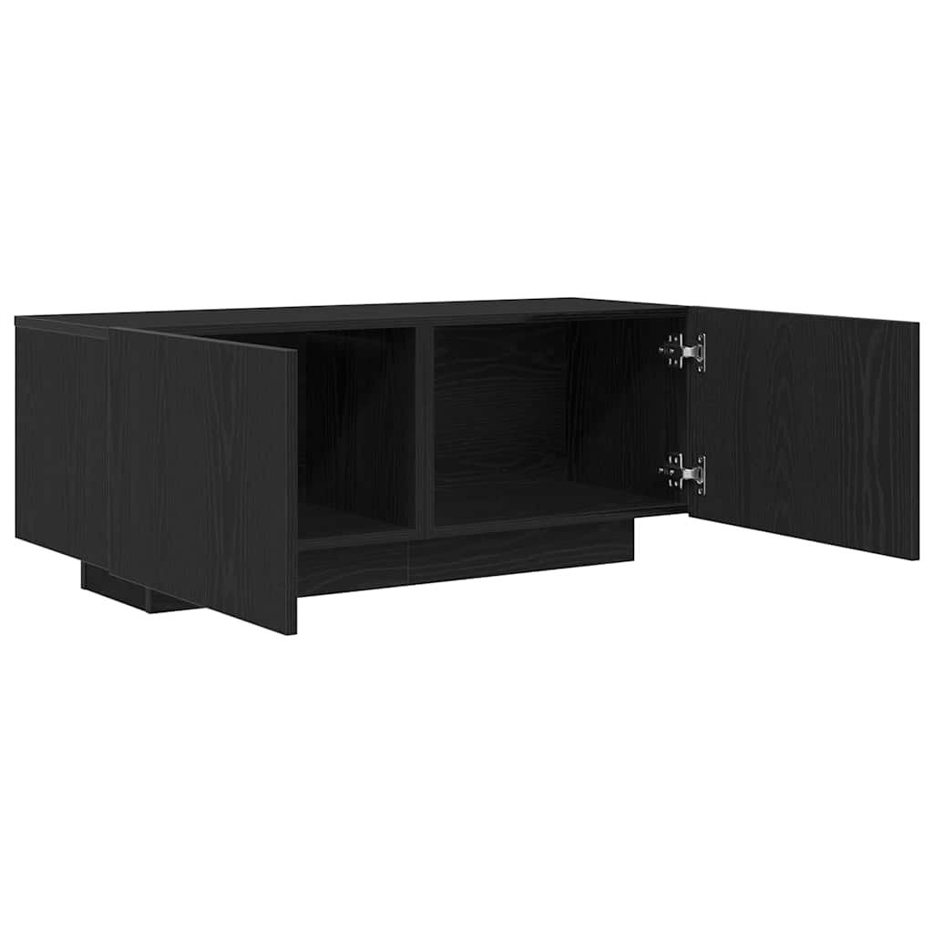 TV Cabinet Black oak 100 x 35 x 40 cm Engineered wood