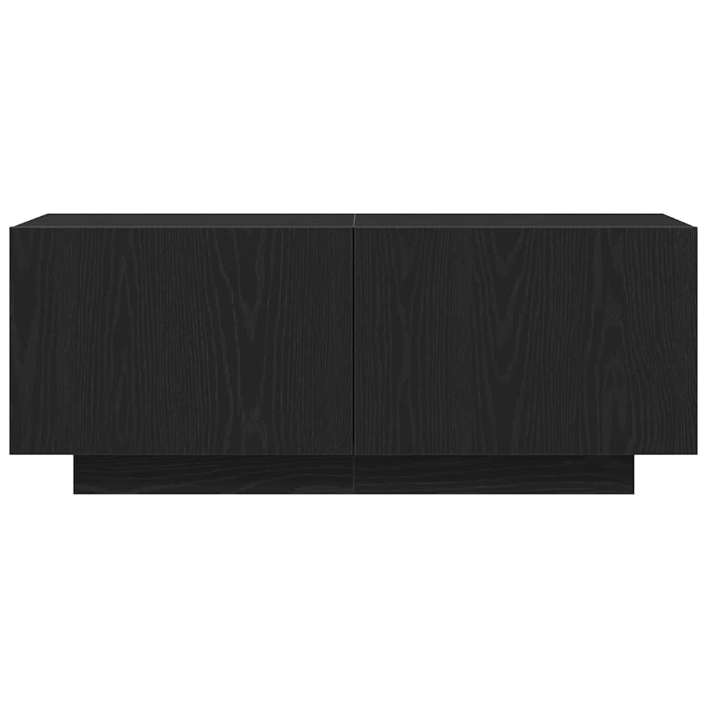 TV Cabinet Black oak 100 x 35 x 40 cm Engineered wood
