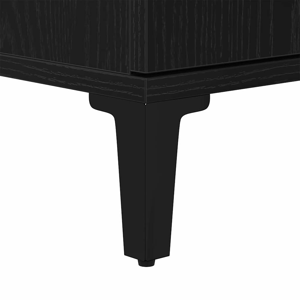 Bathroom Furniture Set with Drawer 3 pcs Black 30 x 30 x 180 cm