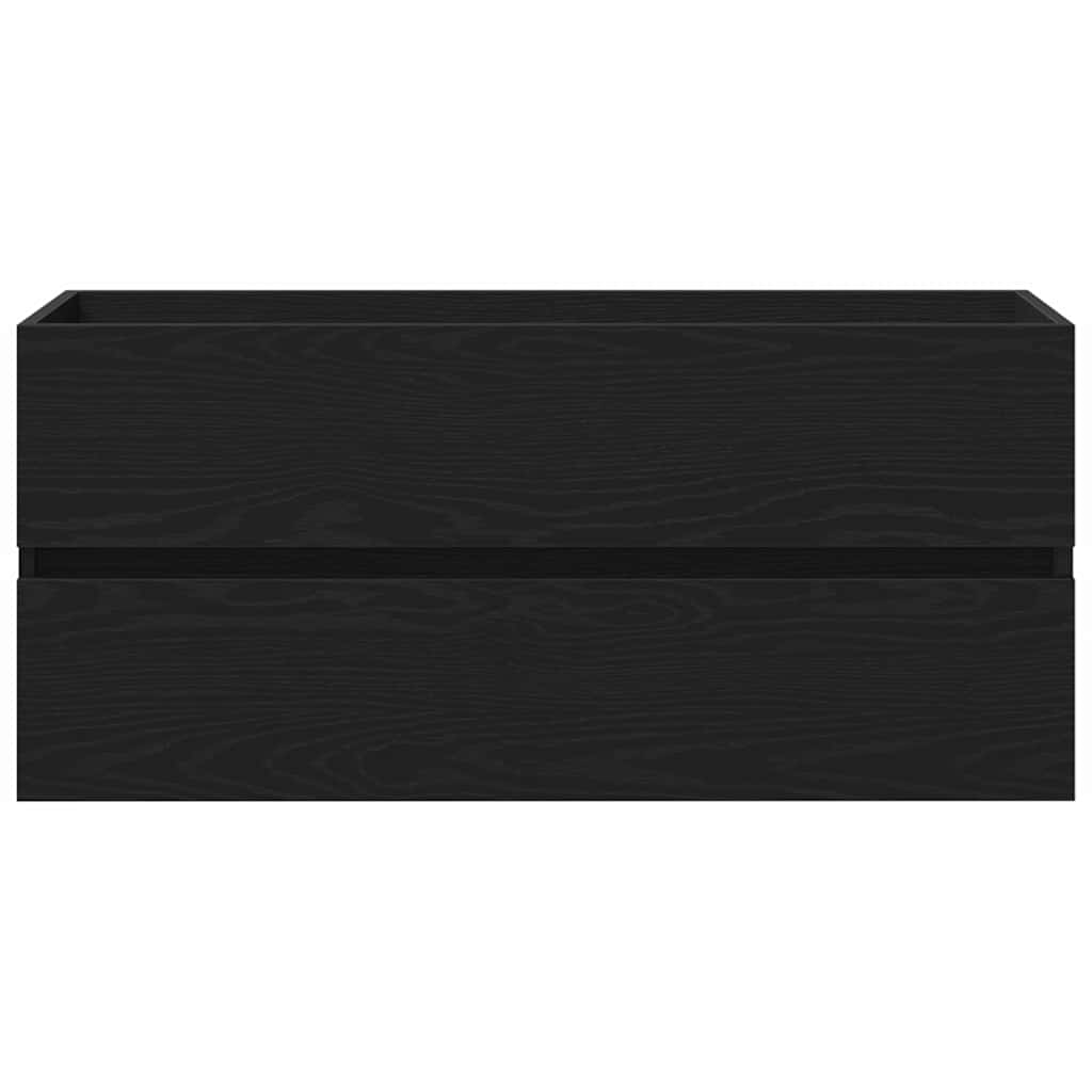 Sink Cabinet Black oak 90 x 39 x 62 cm Engineered wood