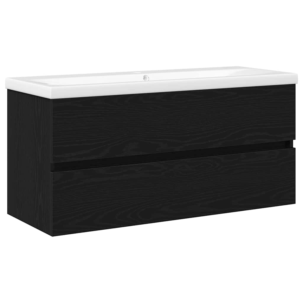 Sink Cabinet Black oak 100 x 39 x 62 cm Engineered wood