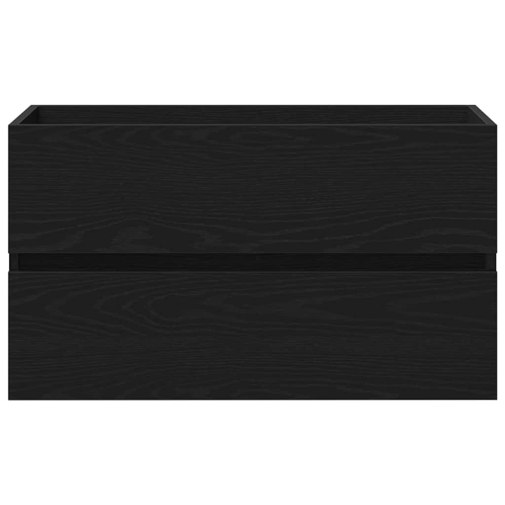 Sink Cabinet Black oak 80 x 39 x 62 cm Engineered wood