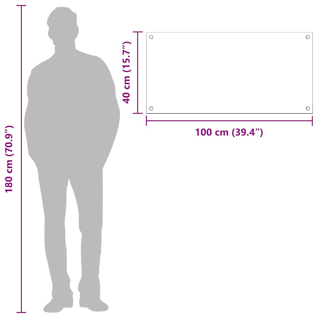 Kitchen Backsplash Yellow 100 x 40 x 0.6 cm Tempered Glass