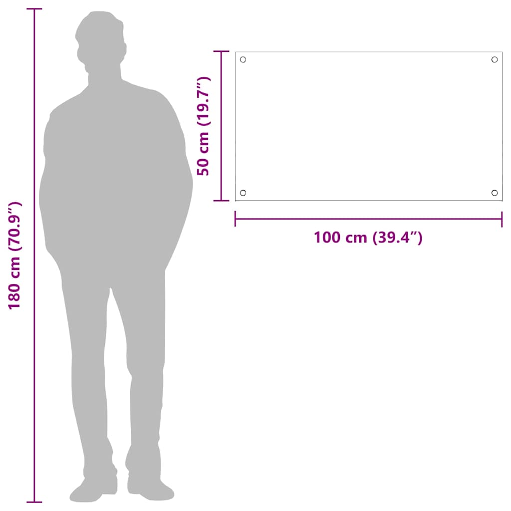 Kitchen Backsplash Yellow 100 x 50 x 0.6 cm Tempered Glass